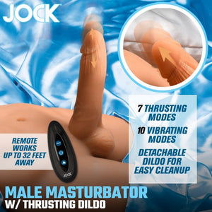 Jock Man W/ Thrusting Vibrating Ding Dong