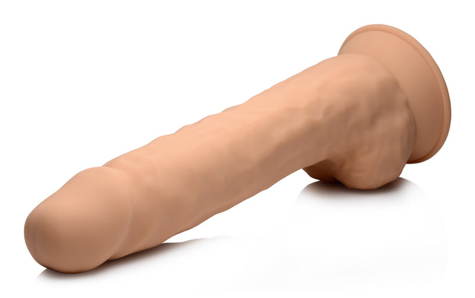 Silexpan Hypoallergenic Silicone Dildo With Balls - 10 Inch