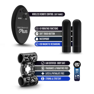 Rechargeable Double Thunder Cock Ring