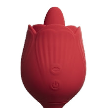 Thrusting Rose Tongue Vibrator