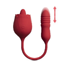 Thrusting Rose Tongue Vibrator